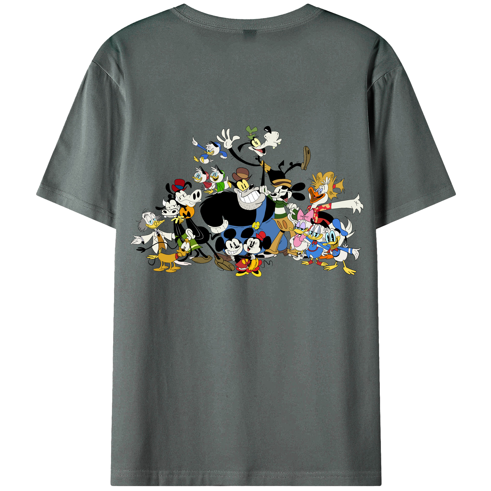 （画像用） ミッキーマウス Mickey Mouse 綿100％半袖Tシャツ（背面プリント）